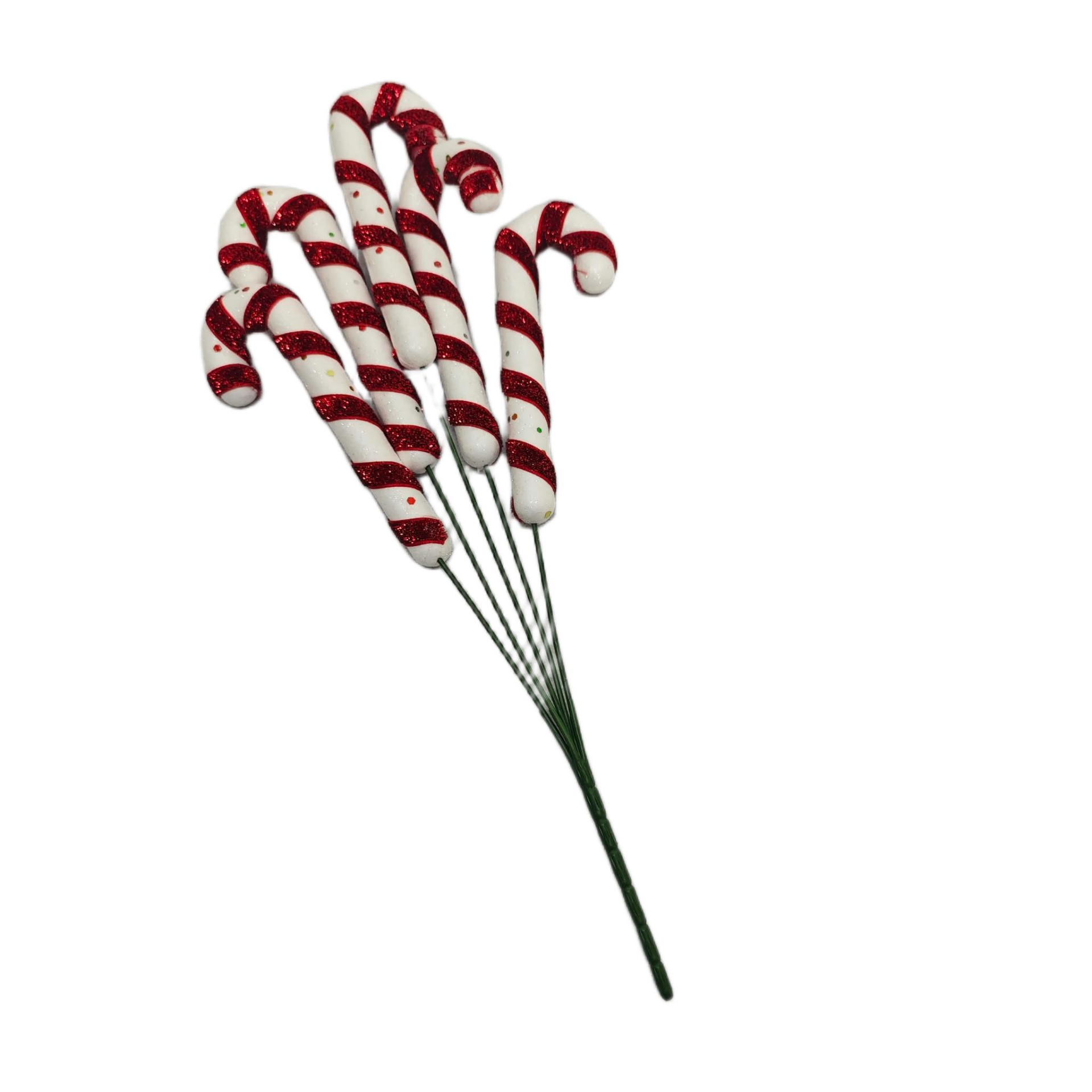 NOEL SÜSÜ 5 Lİ BASTON DEMET 40 CM
