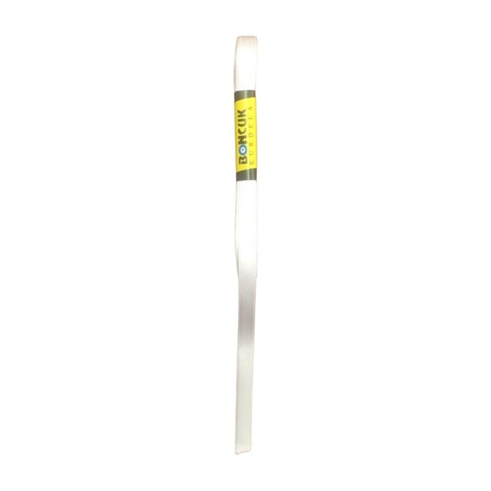 KURDELE SATEN BEYAZ 10 MT 1 CM