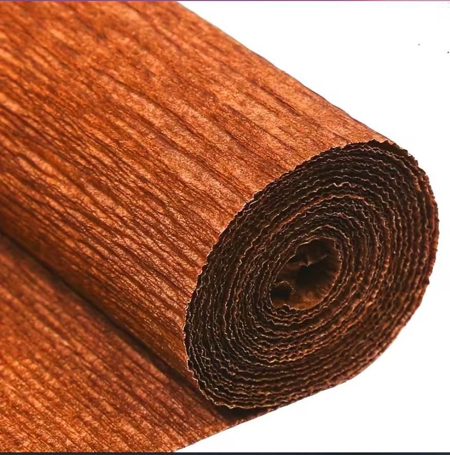 KREPON KAĞIDI  İTHAL 50CM*2.5M. KAHVE