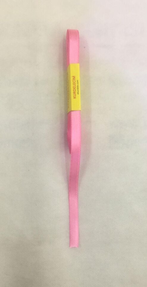 KURDELE SATEN PEMBE 10 MT 1 CM