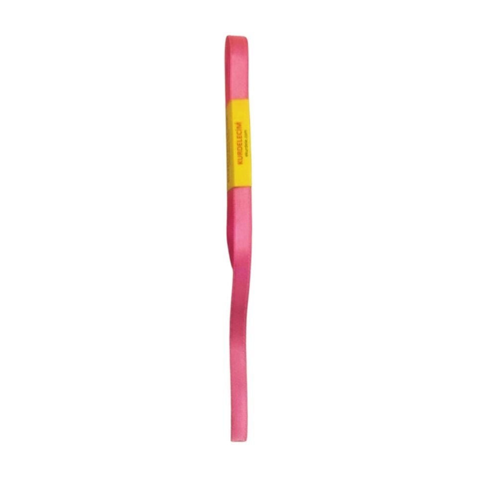KURDELE SATEN PEMBE 10 MT 1 CM