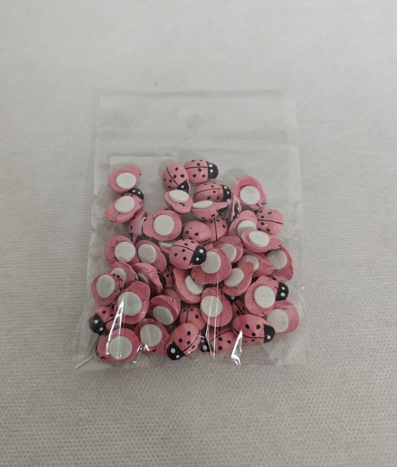 UĞUR BÖCEĞİ YAPIŞKANLI 12*15 50 Lİ PEMBE