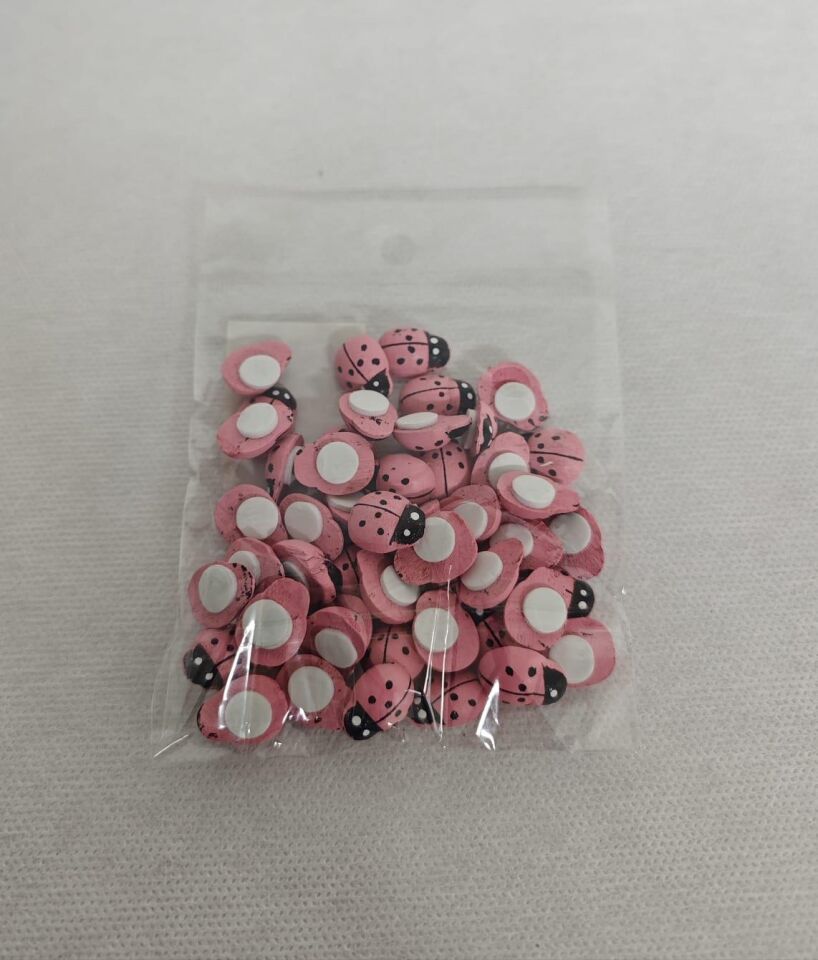 UĞUR BÖCEĞİ YAPIŞKANLI 12*15 50 Lİ PEMBE