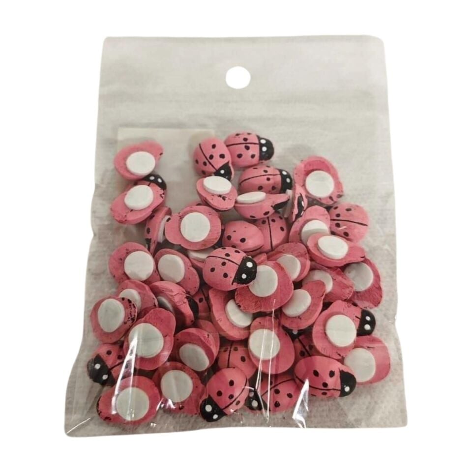 UĞUR BÖCEĞİ YAPIŞKANLI 12*15 50 Lİ PEMBE