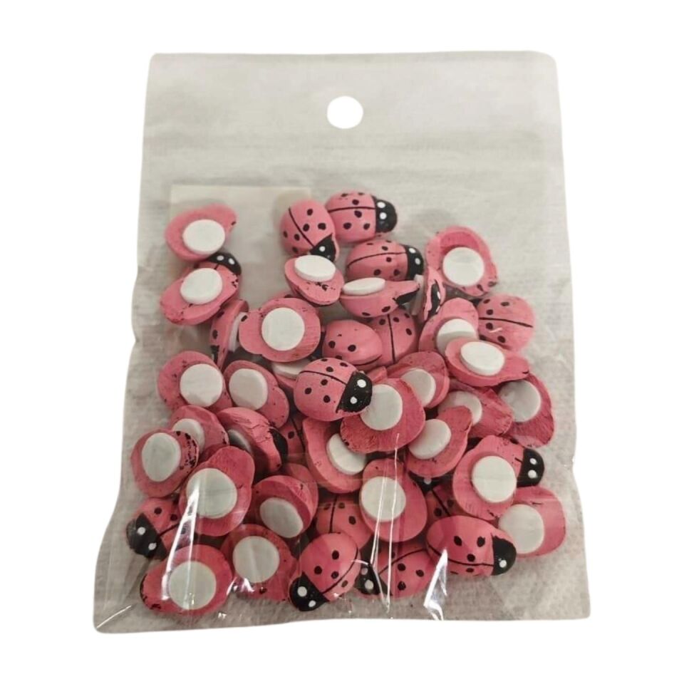 UĞUR BÖCEĞİ YAPIŞKANLI 12*15 50 Lİ PEMBE