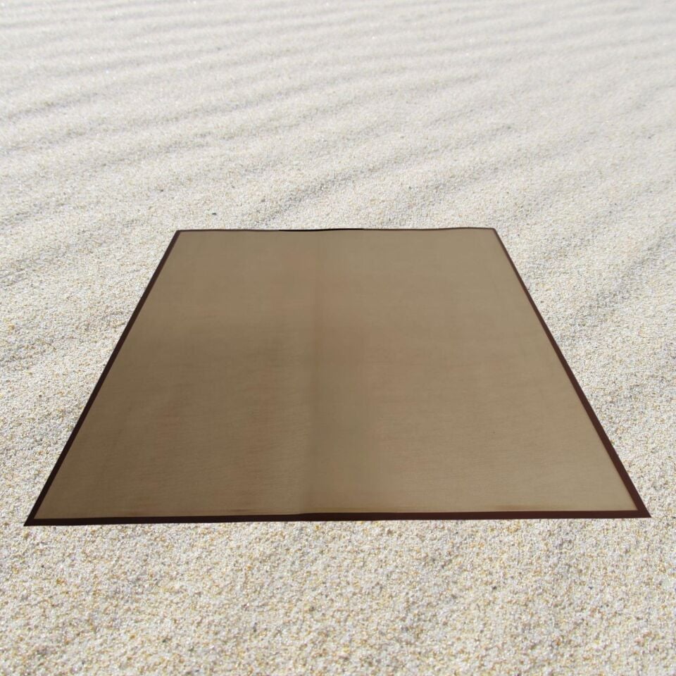 BUKETLİK PP DÜZ  KENARLI KAHVE 58*58 20 Lİ