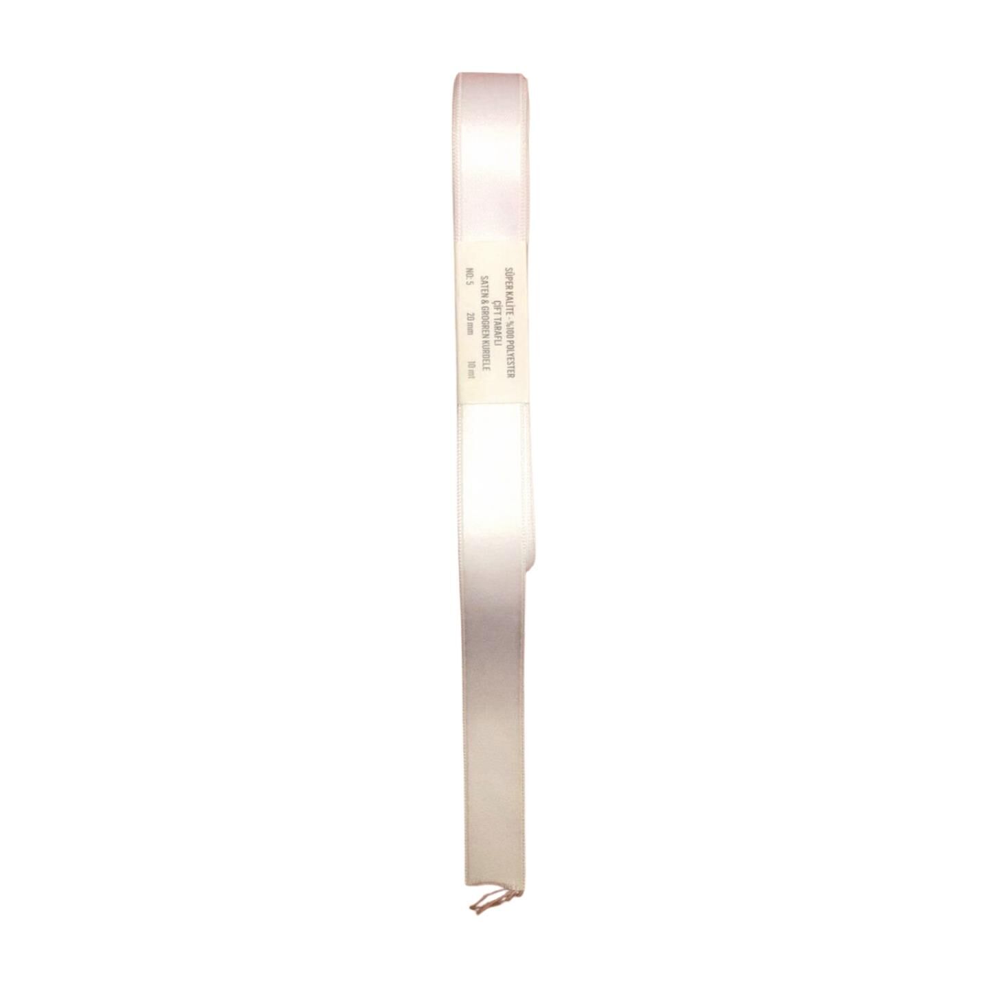 KURDELE SATEN BEYAZ 10 MT 2 CM