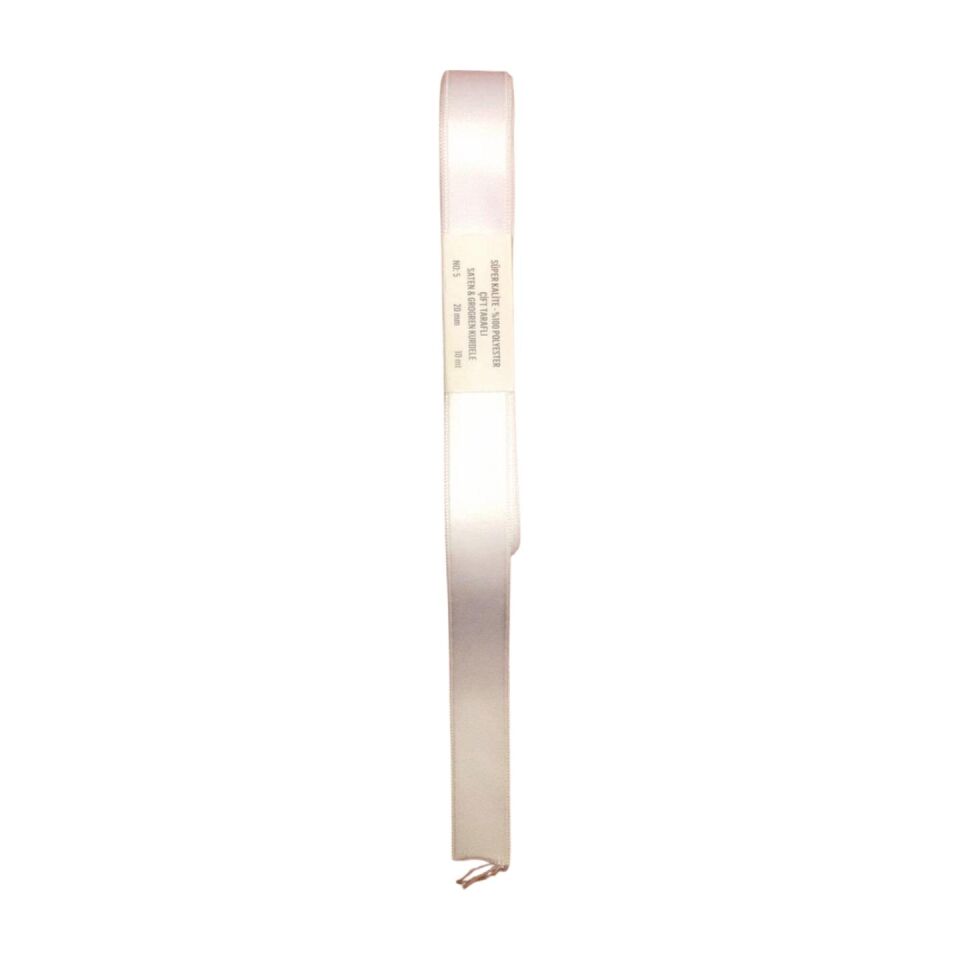 KURDELE SATEN BEYAZ 10 MT 2 CM