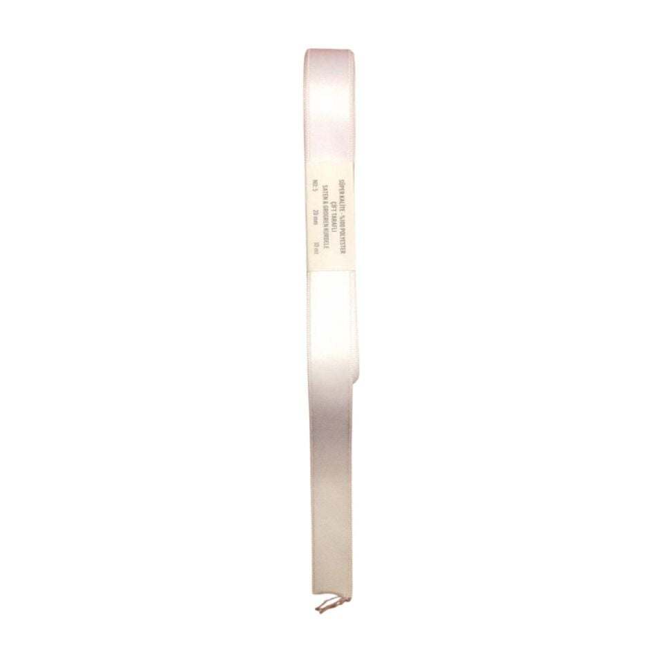 KURDELE SATEN BEYAZ 10 MT 2 CM