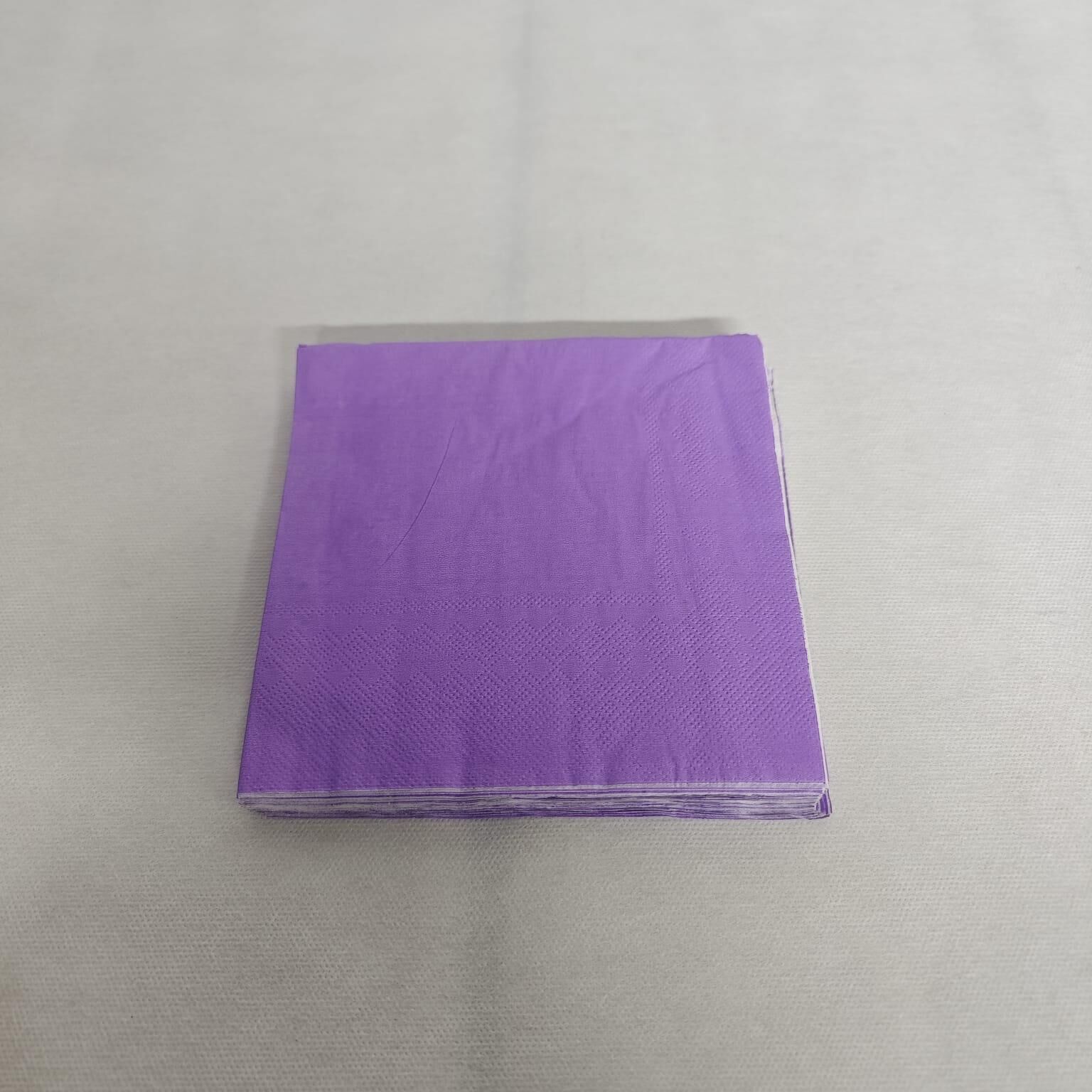 PEÇETE DÜZ RENK 20 Lİ MOR