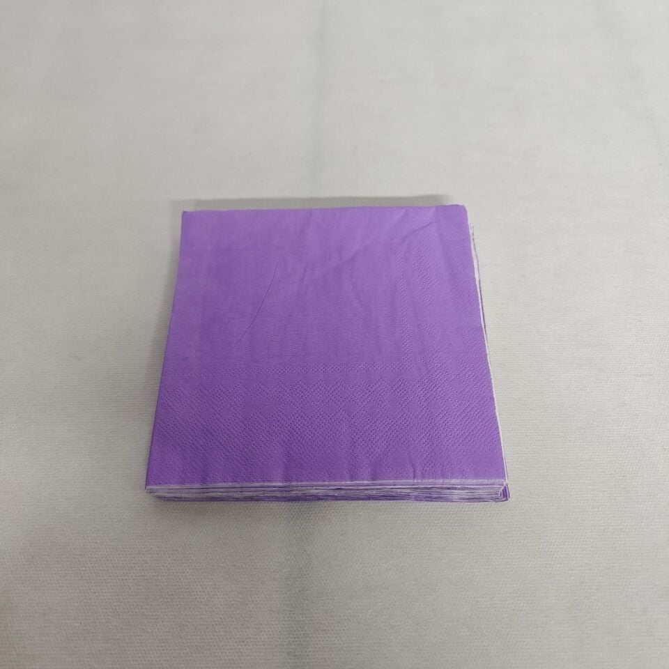 PEÇETE DÜZ RENK 20 Lİ MOR