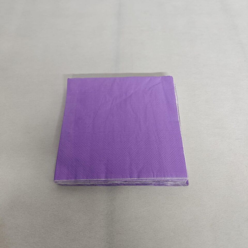 PEÇETE DÜZ RENK 20 Lİ MOR