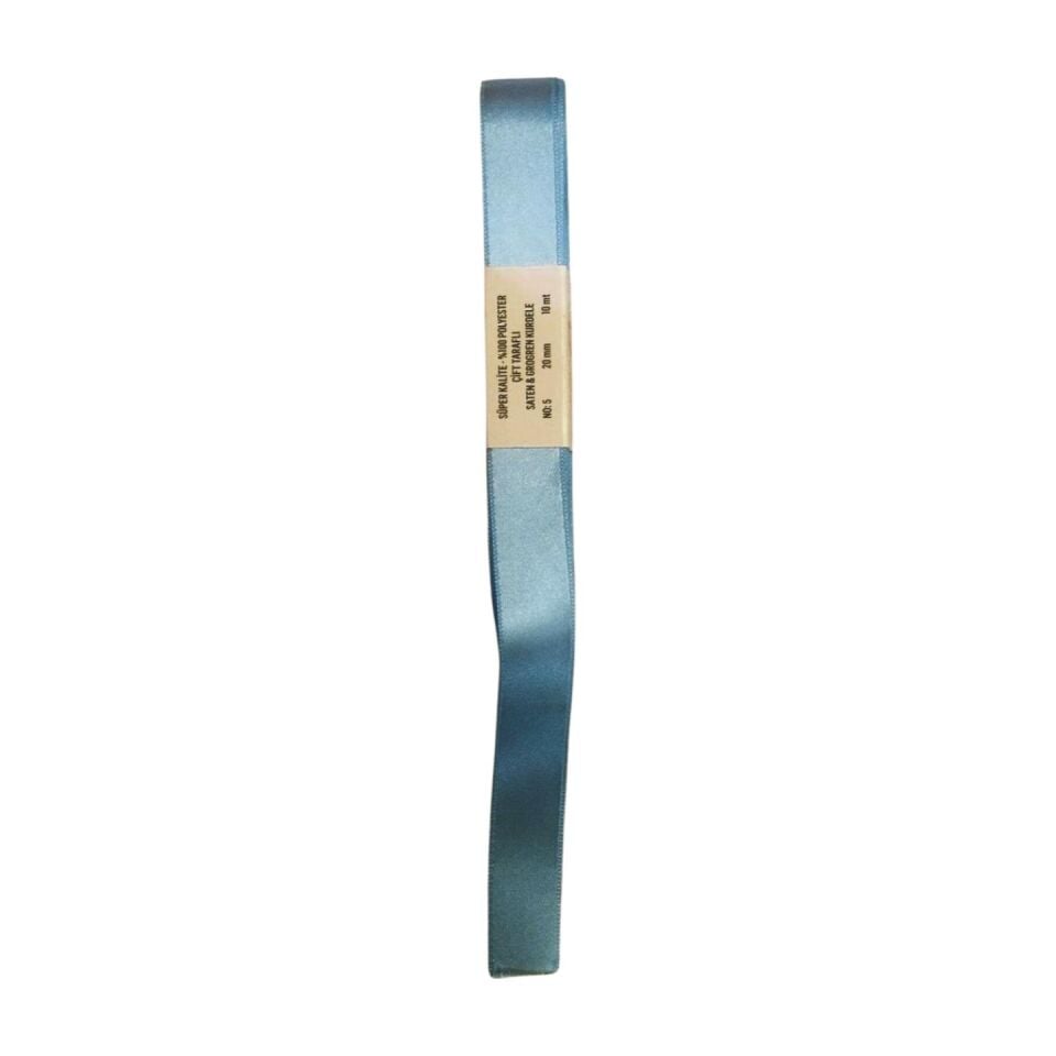 KURDELE SATEN MAVİ 10 MT 2 CM
