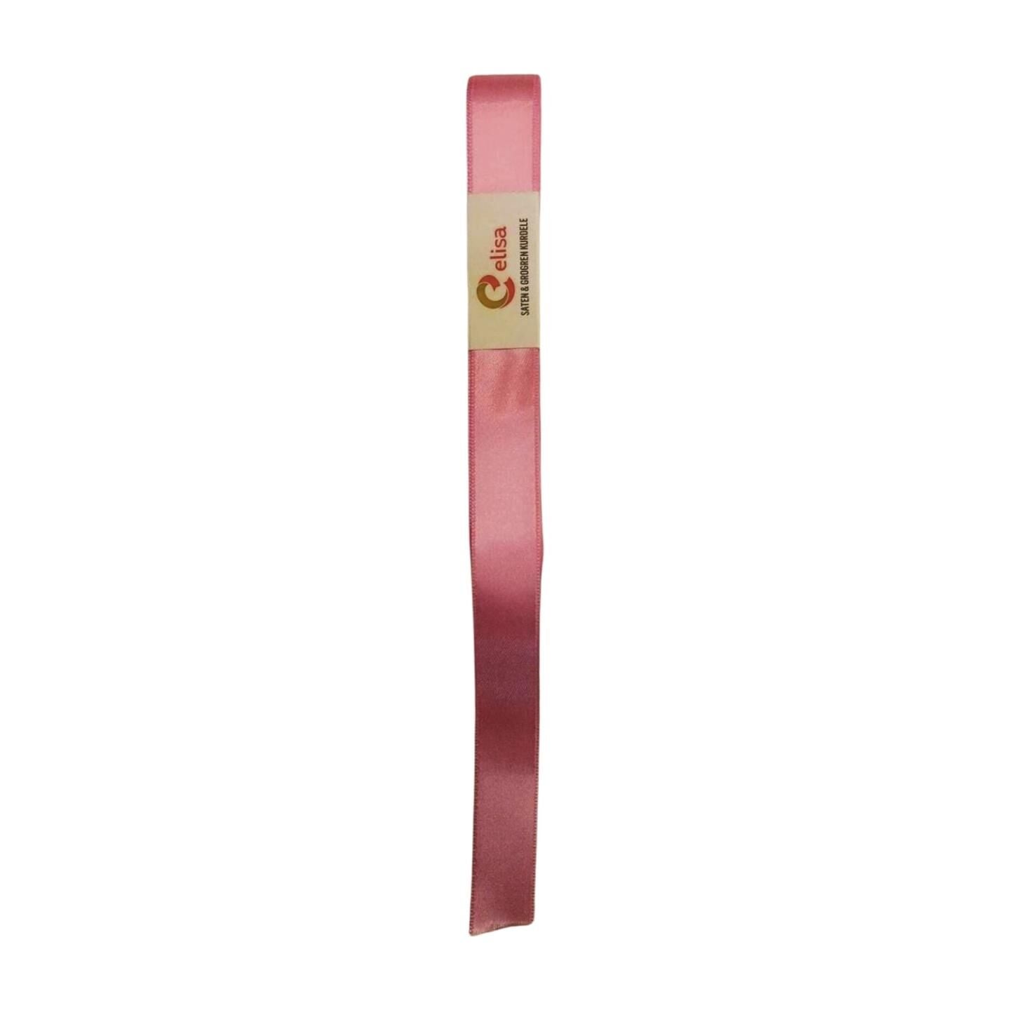 KURDELE SATEN PEMBE 10 MT 2 CM