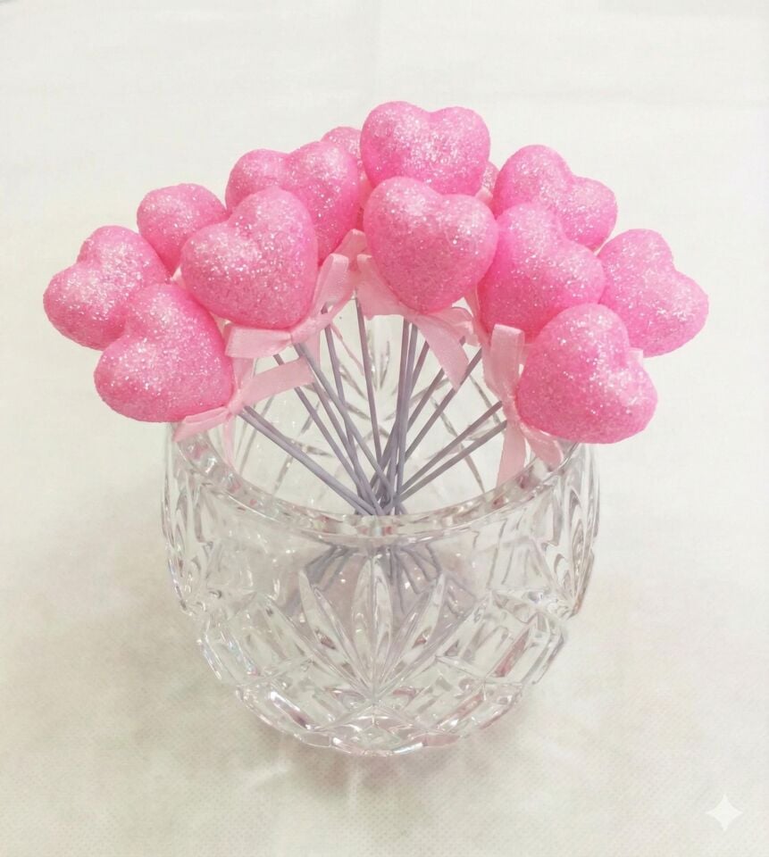 ÇUBUKLU STRAFOR KALP KÜÇÜK 50 Lİ