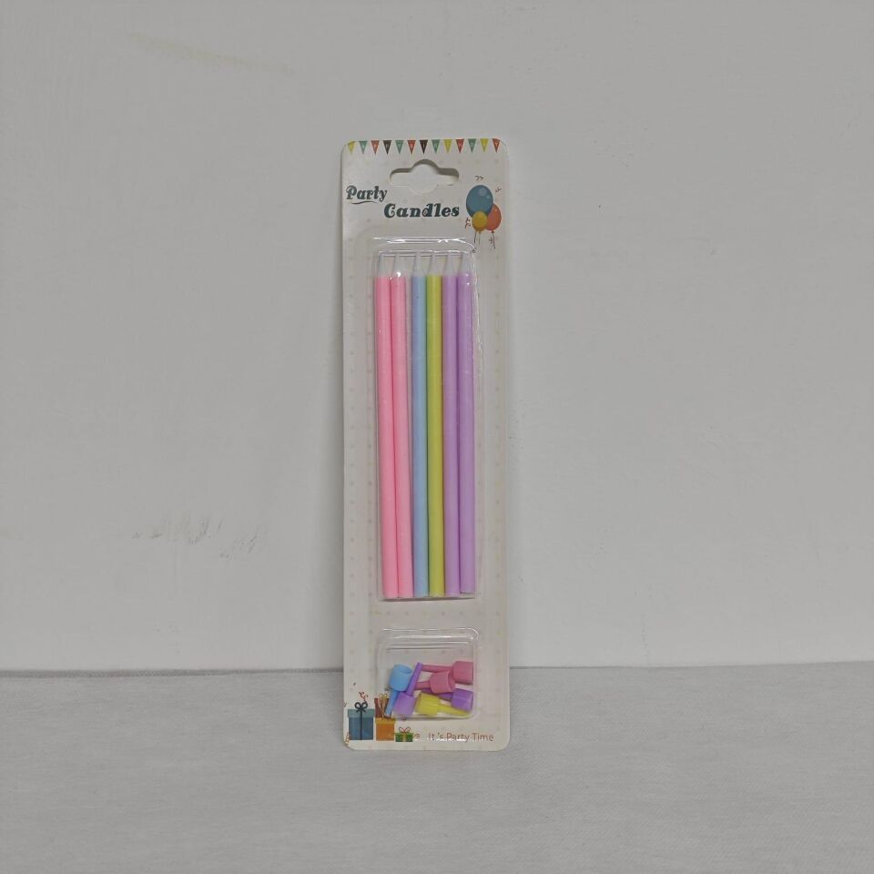 MUM İNCE ÇUBUK 6 LI MAKARON KARIŞIK 12,5 CM