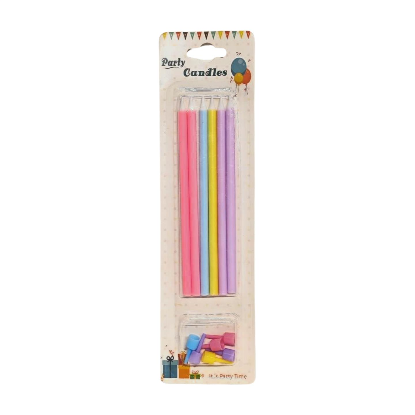 MUM İNCE ÇUBUK 6 LI MAKARON KARIŞIK 12,5 CM