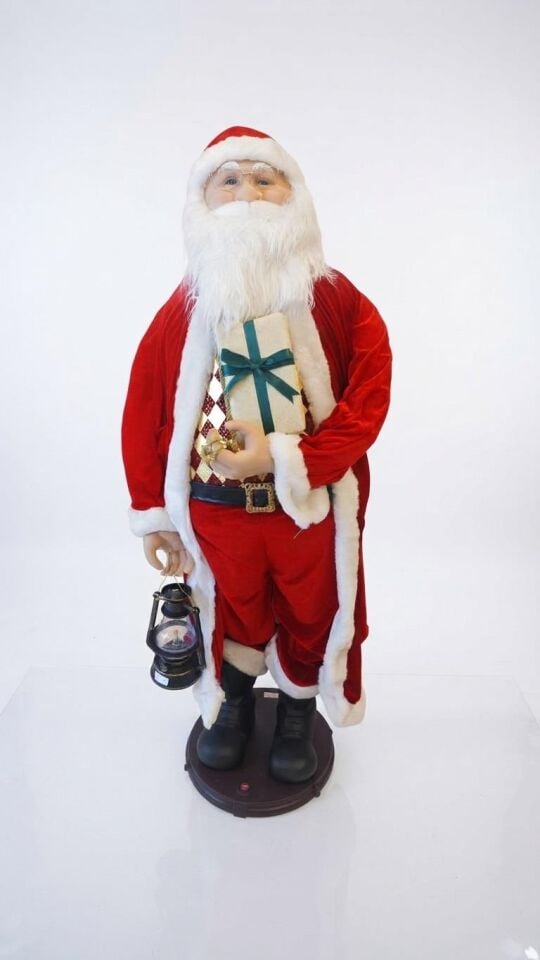 NOEL BABA ÇANLI HAREKETLİ MÜZİKLİ  150CM