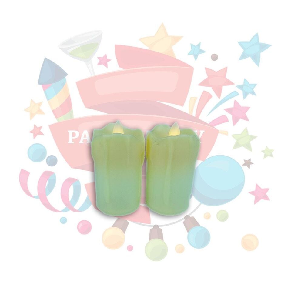 IŞIKLI MUM PİLLİ TAKOZ MUM ERİME EFEKTLİ 6*10 CM