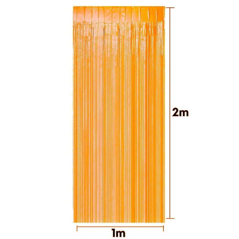 FUNKO SAÇAK KAPI SÜSÜ 1 MT*2 MT SEDEF TURUNCU