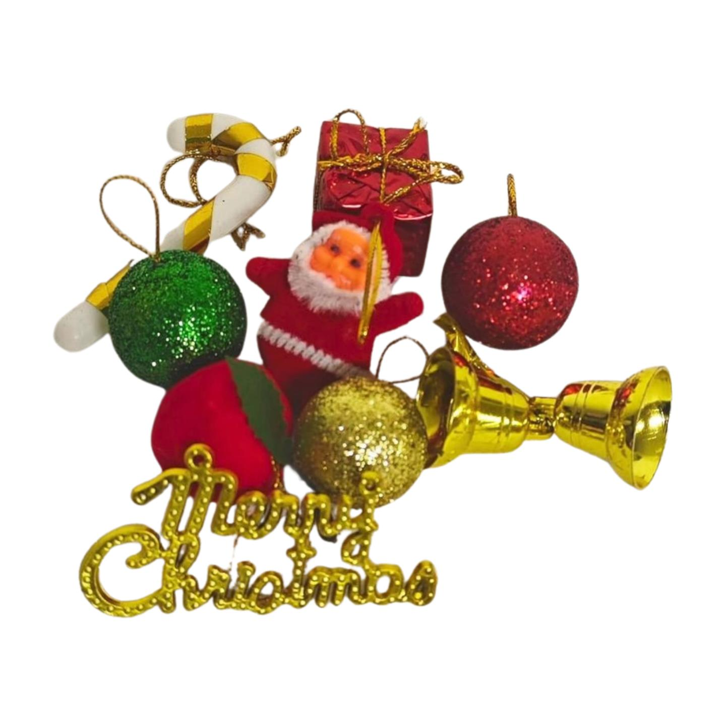 AĞAÇ SÜSÜ ŞEKER KAMIŞI NOEL BABA ÇAN FİYONK PAKET
