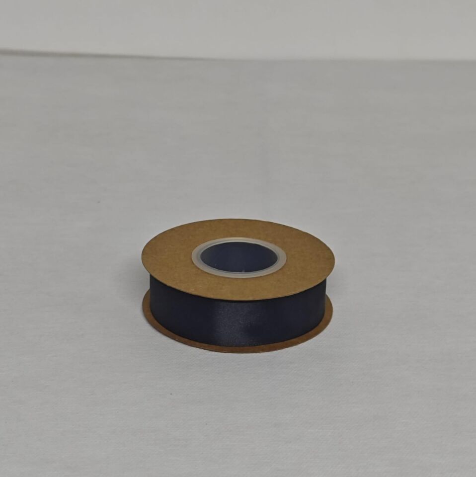 KURDELE SATEN SİYAH 2,5 CM 22 MT