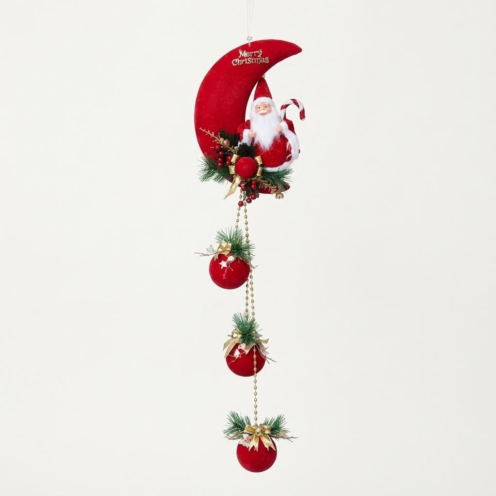 NOEL DEKORASYON KAPI SÜSÜ AY NOEL BABA 150*30CM