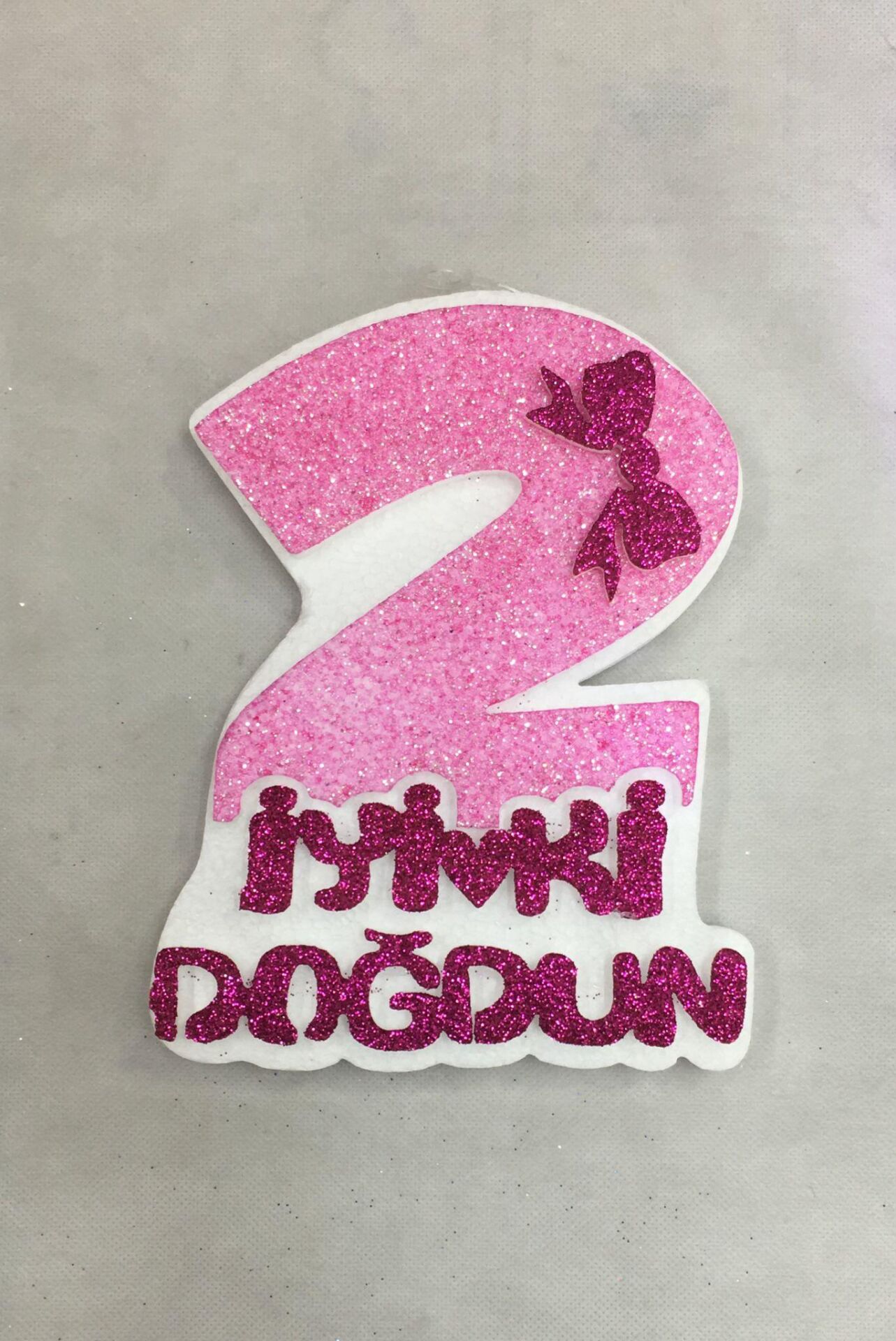 STRAFOR RAKAM KÜÇÜK 2 YAŞ PEMBE ÇUBUKLU