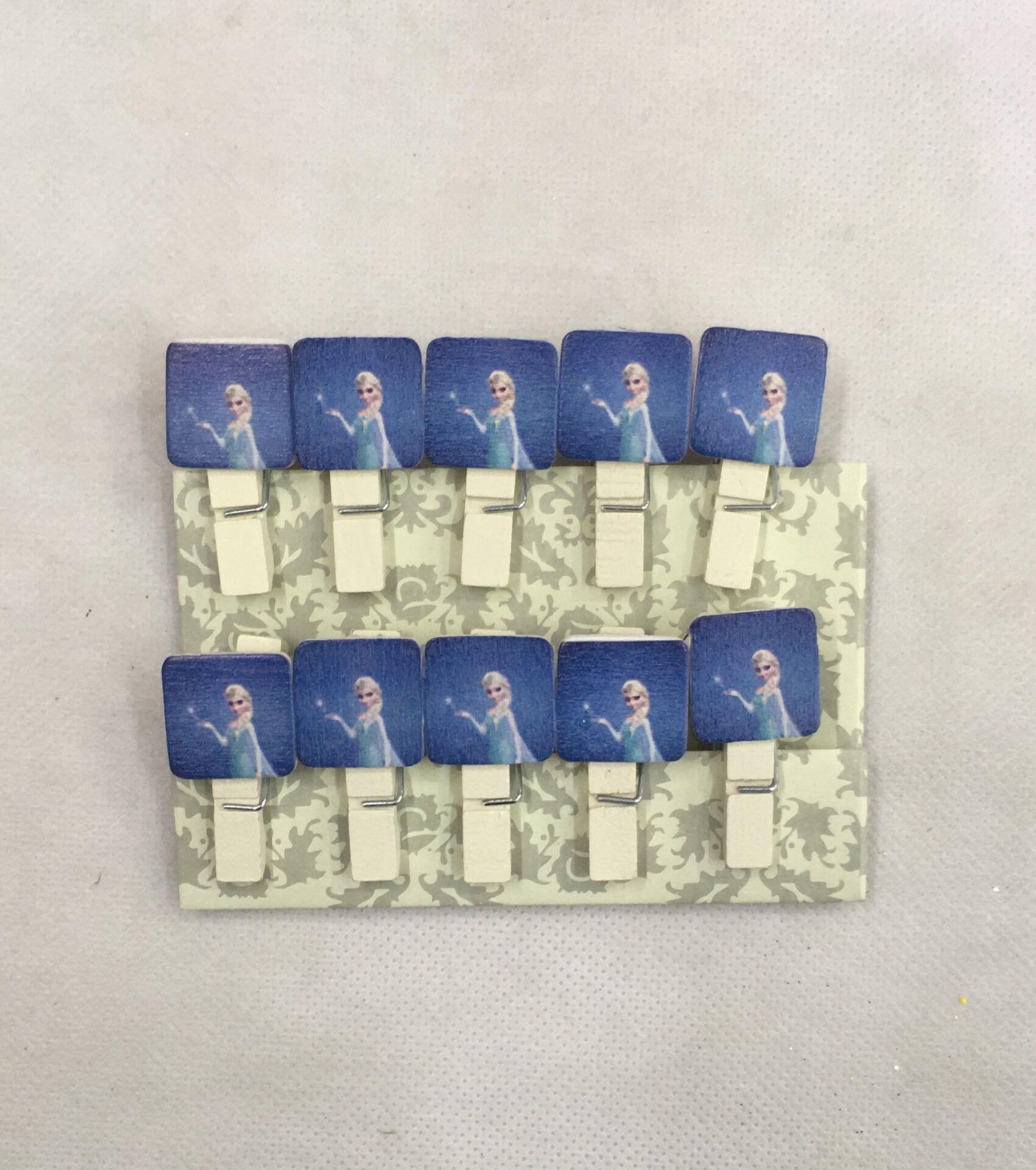 MANDAL TAHTA FROZEN FİGÜRLÜ 10LU