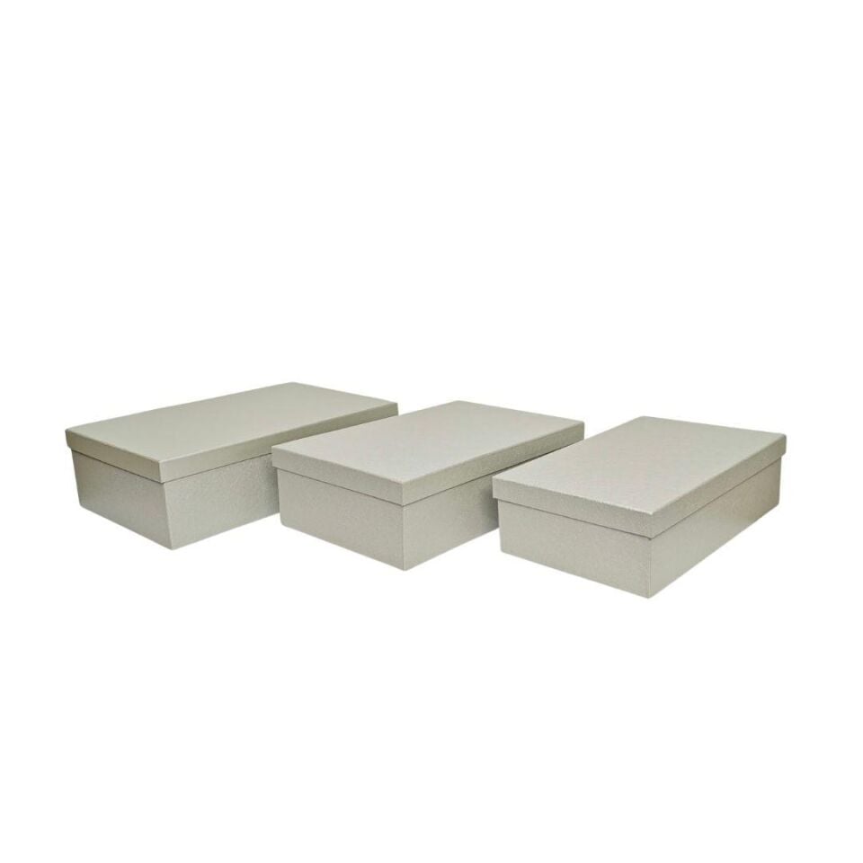 KUTU DİKDÖRTGEN 3 LÜ 41*27*12 GÜMÜŞ