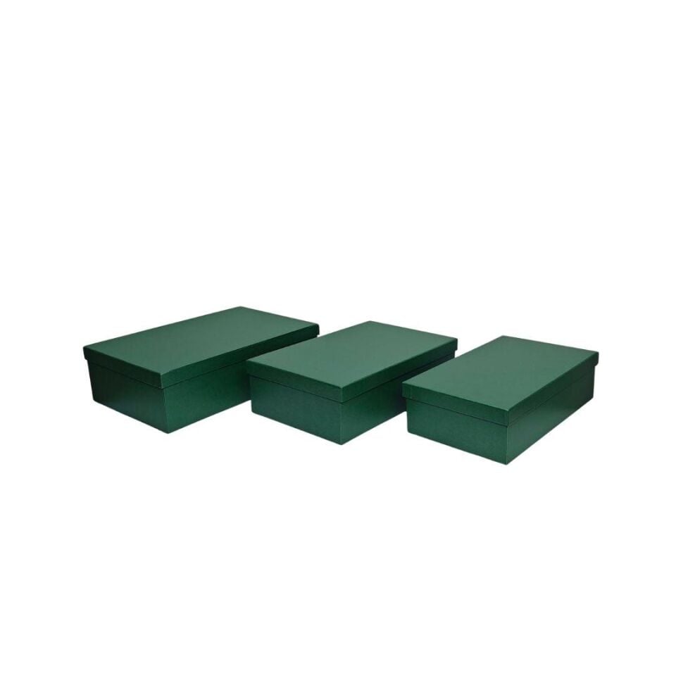 KUTU DİKDÖRTGEN 3 LÜ 41*27*12 YEŞİL