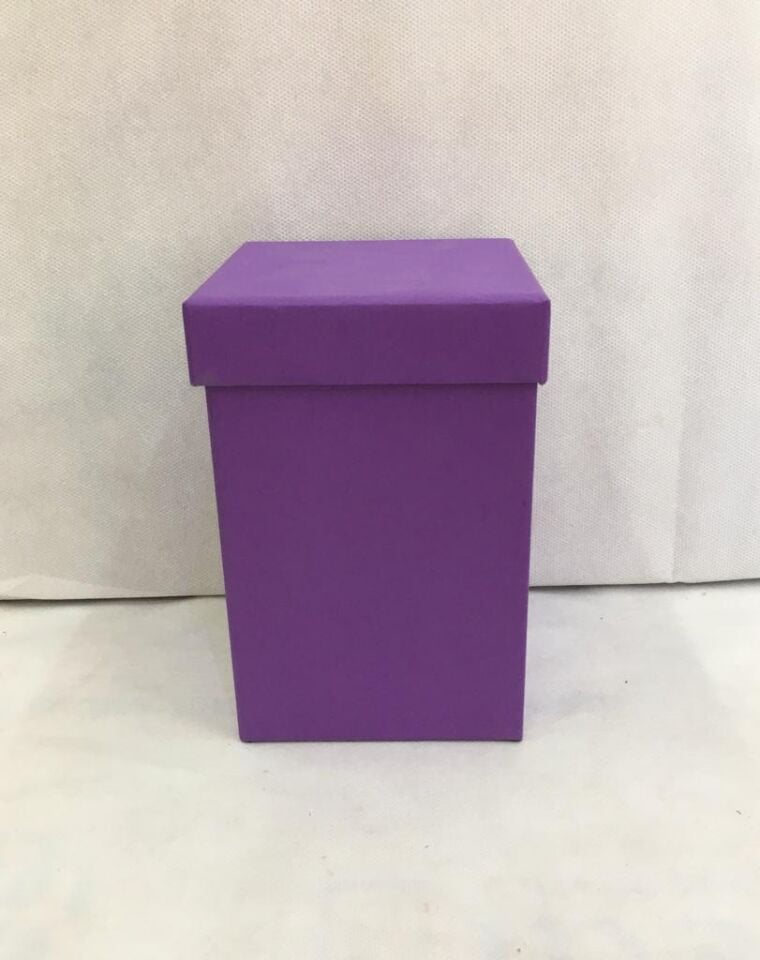 KUTU KÜP LİLA TEKLİ