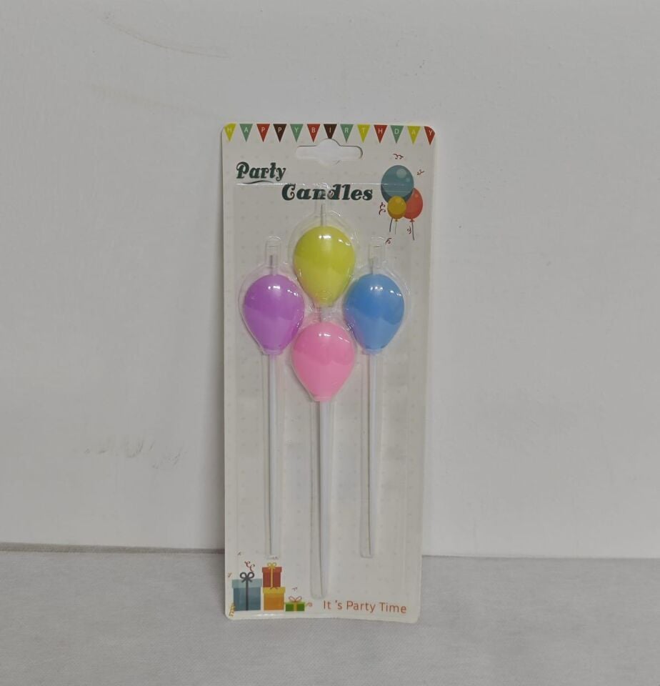 MUM BALON ÇUBUKLU MAKARON KARIŞIK 4 LÜ