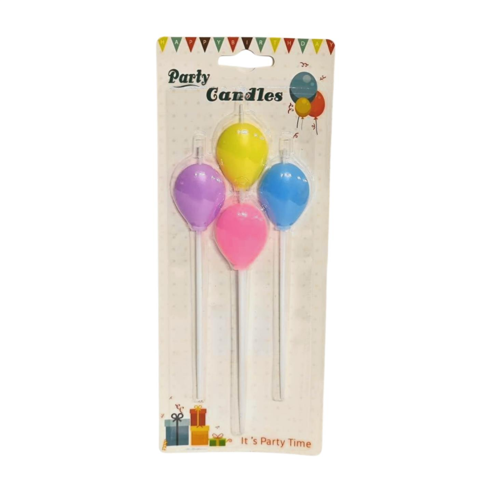 MUM BALON ÇUBUKLU MAKARON KARIŞIK 4 LÜ