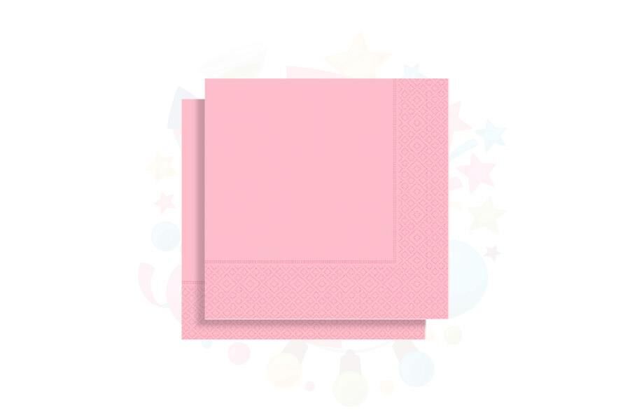 PEÇETE DÜZ RENK 20 Lİ PEMBE