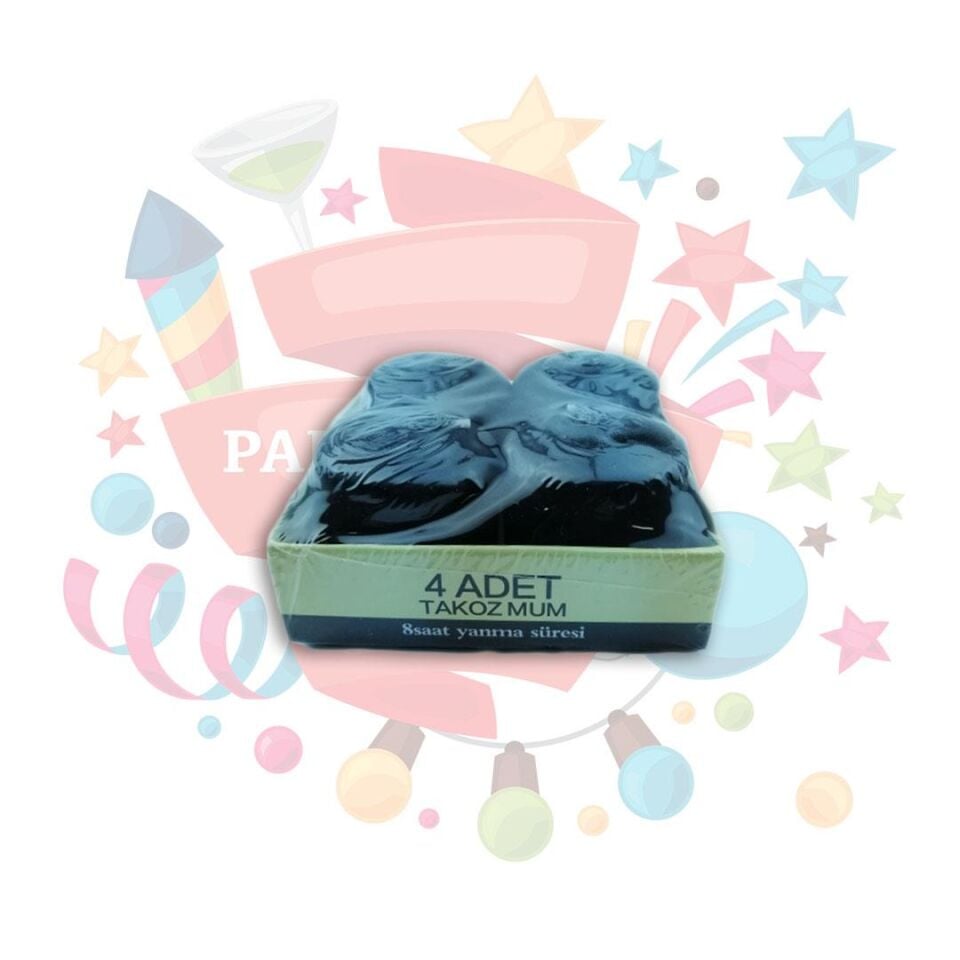 MUM TAKOZ 4*4cm 4 LÜ SİYAH