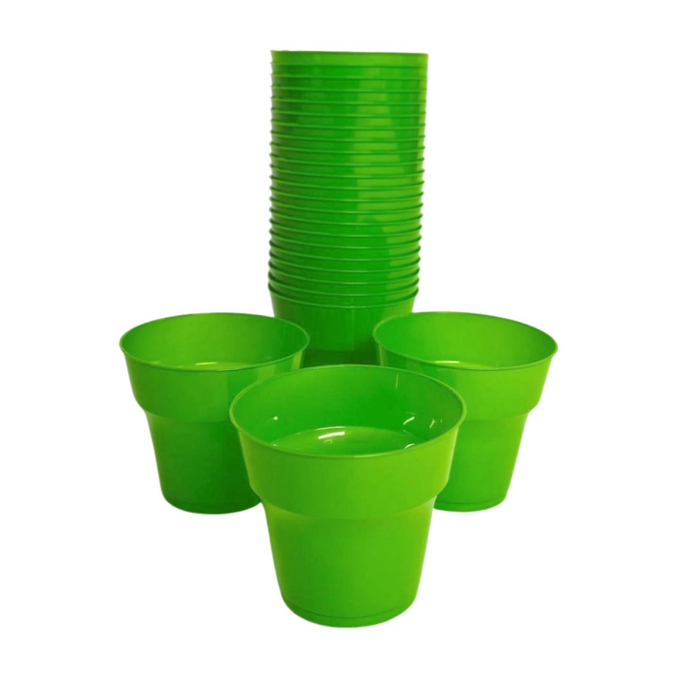 BARDAK PLASTİK KRİSTAL YEŞİL 25Lİ