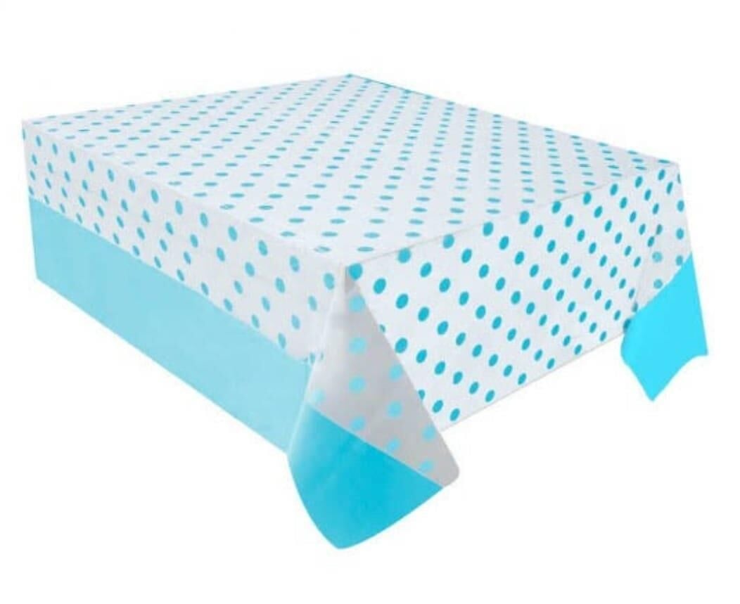 MASA ÖRTÜSÜ PUANTİYELİ MAVİ 137*274