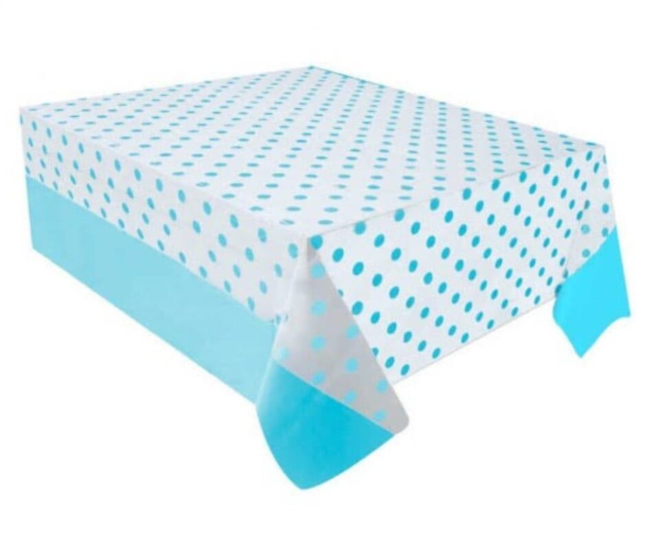 MASA ÖRTÜSÜ PUANTİYELİ MAVİ 137*274