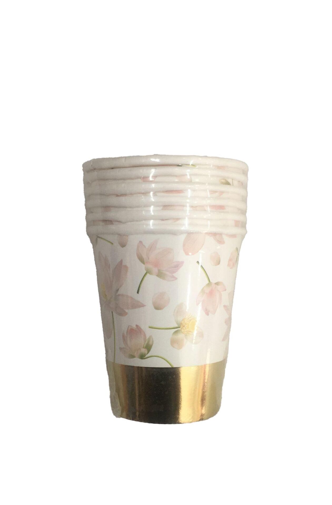 BARDAK  KARTON VARAK BASKILI ÇİÇEKLİ 6 AD.