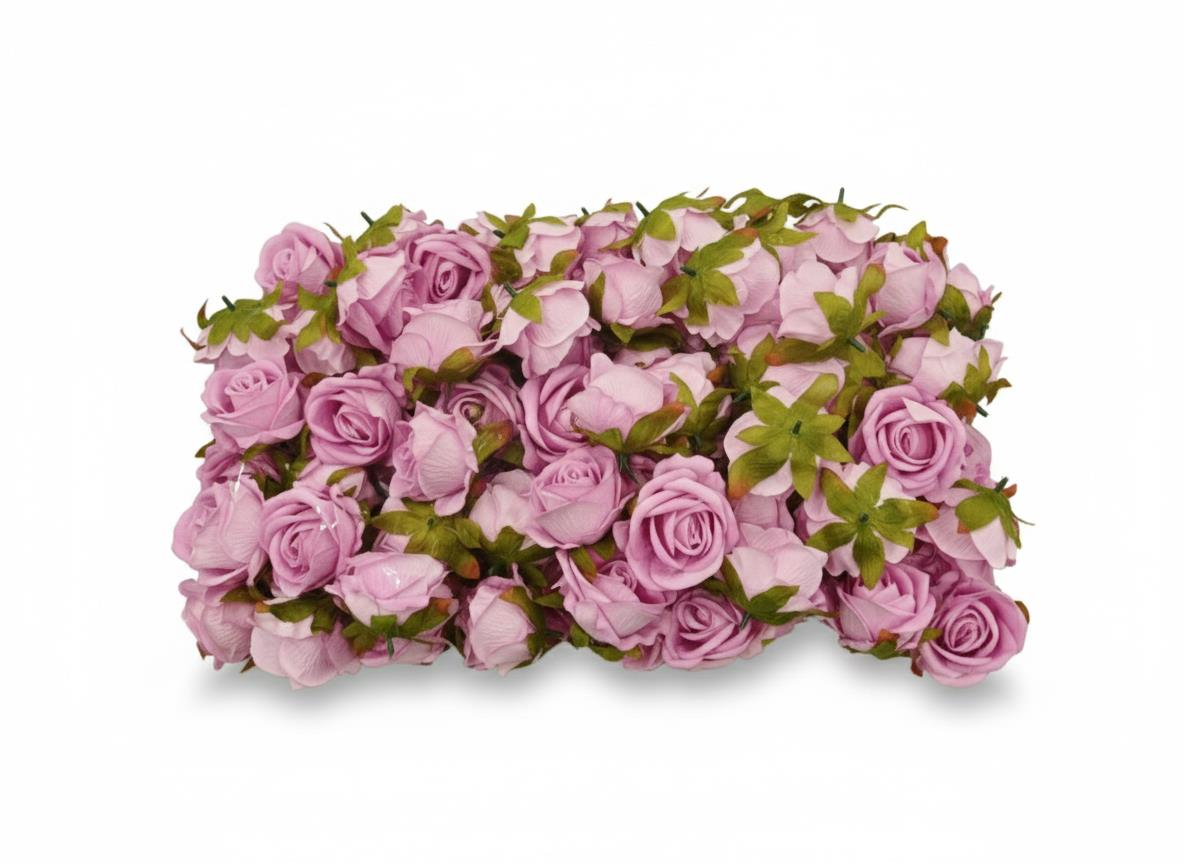 YAPAY  KADİFE GÜL SAPSIZ PEMBE