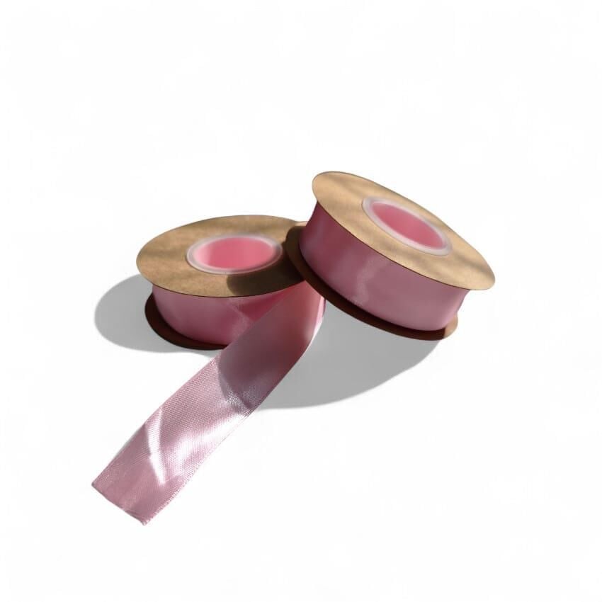 KURDELE SATEN AÇIK PEMBE 2,5 CM 22 MT