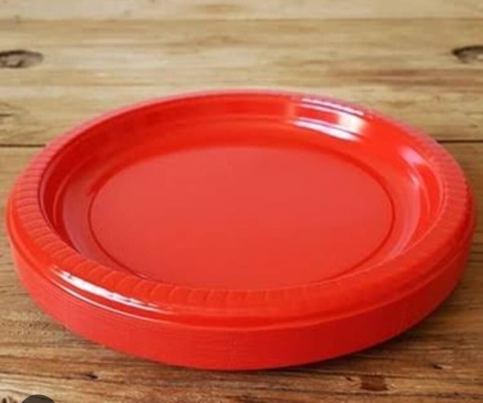 TABAK PLASTİK RENKLİ 25 Lİ PİETRO KIRMIZI