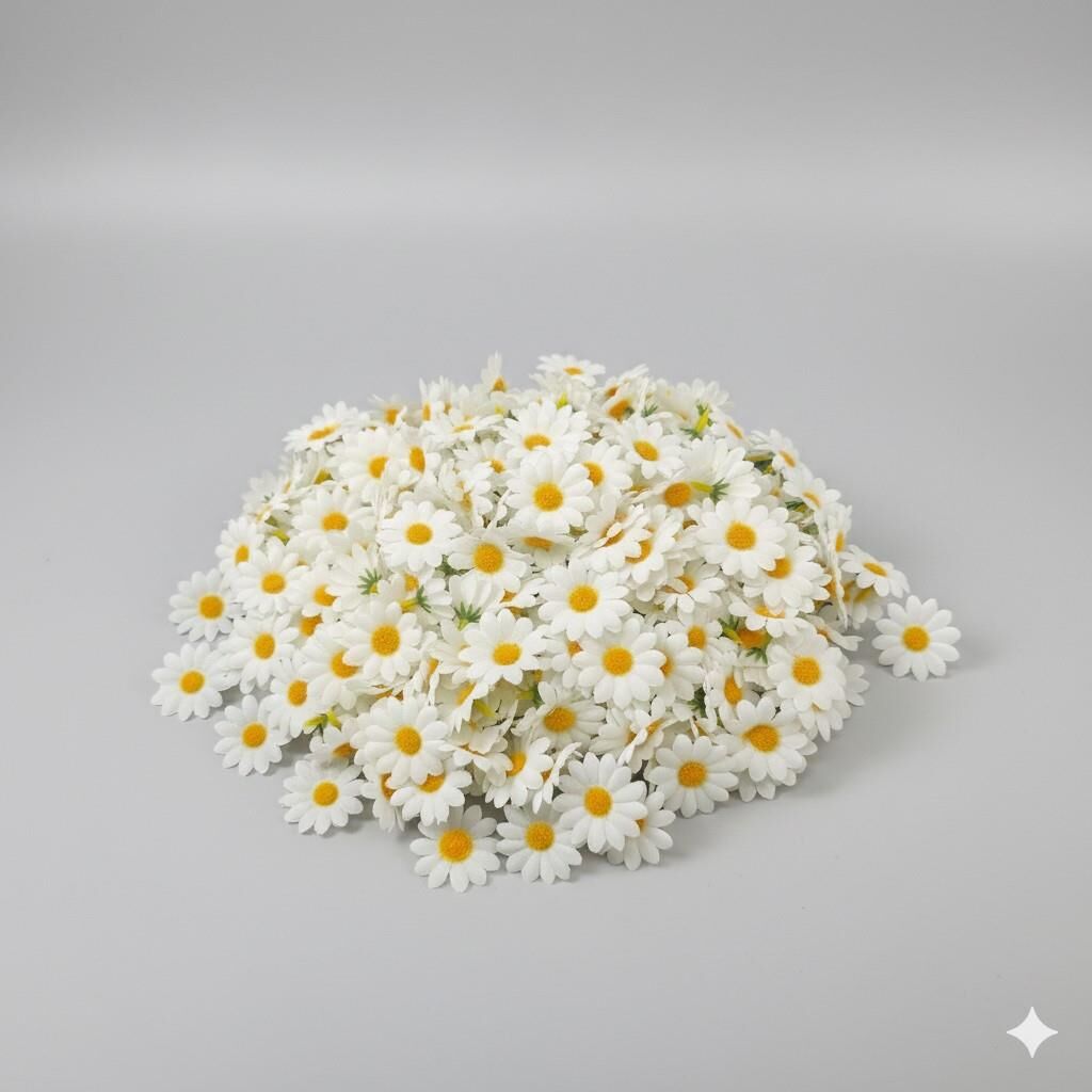 YAPAY ÇİÇEK PAPATYA 1000 Lİ BEYAZ