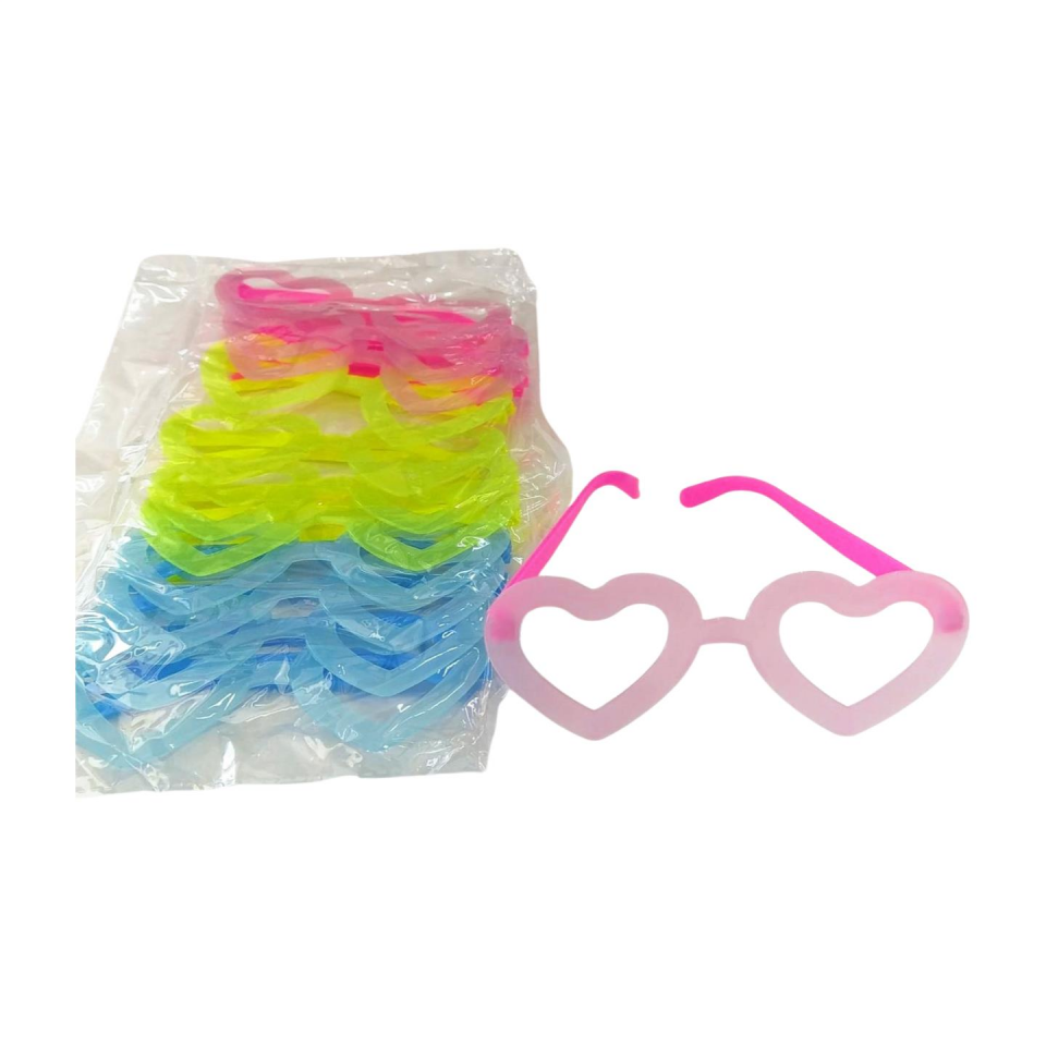 GÖZLÜK MAKARON RENKLİ KALPLİ