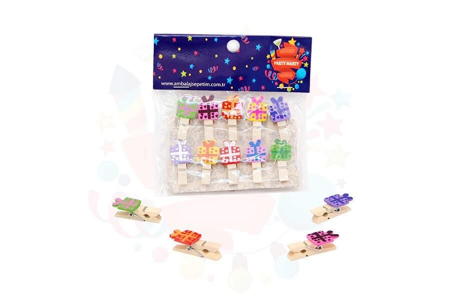 MANDAL TAHTA HED. PAKET FİGÜRLÜ 10LU