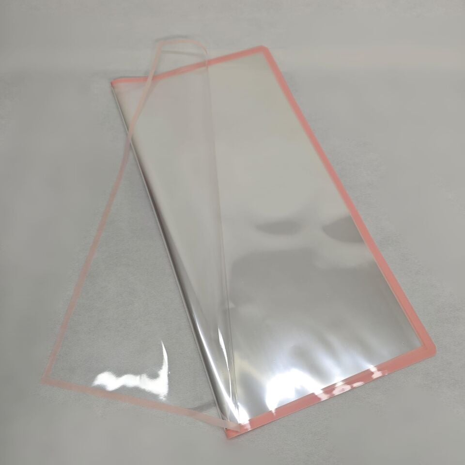 BUKETLİK PP ŞEFFAF PEMBE KENARLI