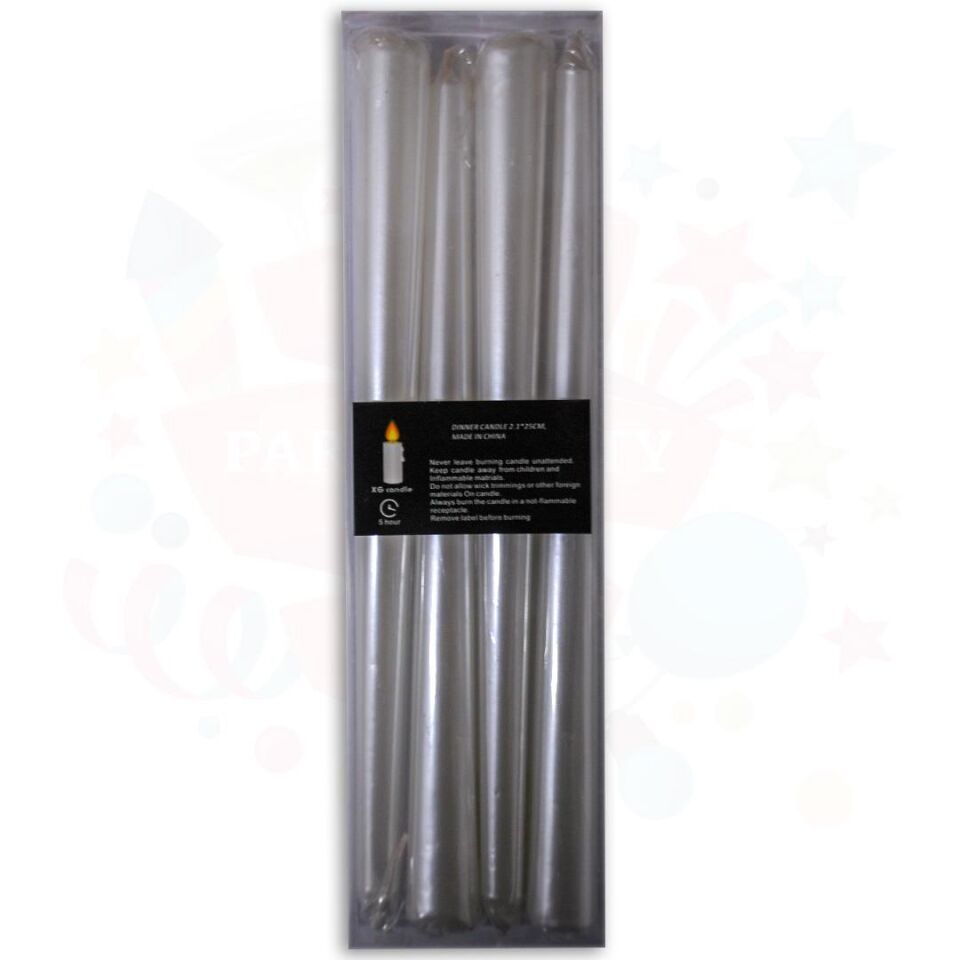 MUM ŞAMDAN 25 CM 4 LÜ BEYAZ