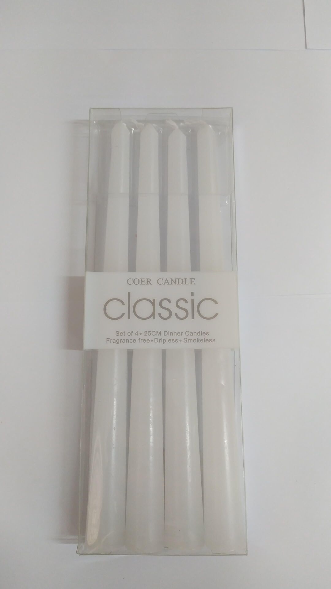 MUM ŞAMDAN 25 CM 4 LÜ BEYAZ