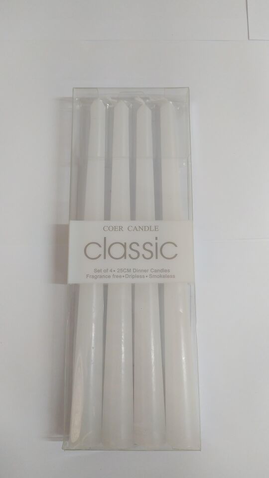 MUM ŞAMDAN 25 CM 4 LÜ BEYAZ